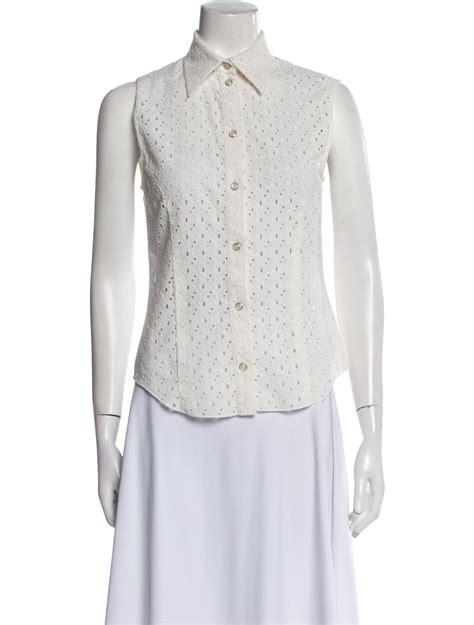 christian dior top women|christian dior button up top.